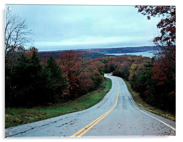 Drive to the Lake Acrylic by Pics by Jody Adams