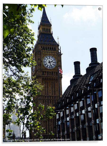 Big Ben Acrylic by Susan Mundell