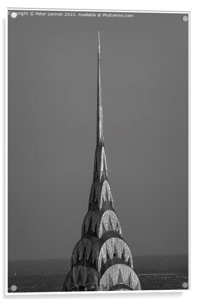 The Chrysler Tower Acrylic by Peter Lennon