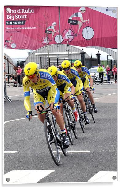 The Day The Giro Came To Belfast Acrylic by Peter Lennon