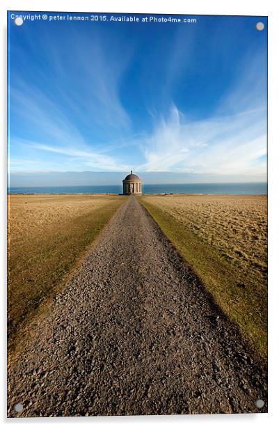 All Roads Lead to Mussenden Acrylic by Peter Lennon