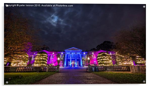  Mountstewart House Acrylic by Peter Lennon