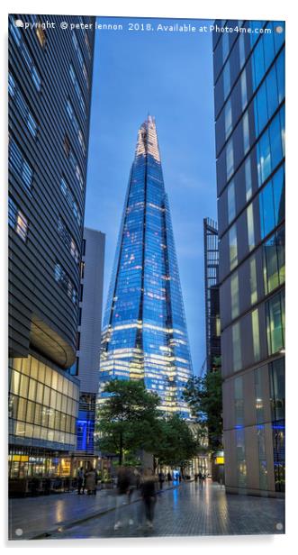 The Shard Acrylic by Peter Lennon