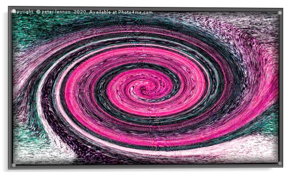 A Galaxy Away Acrylic by Peter Lennon