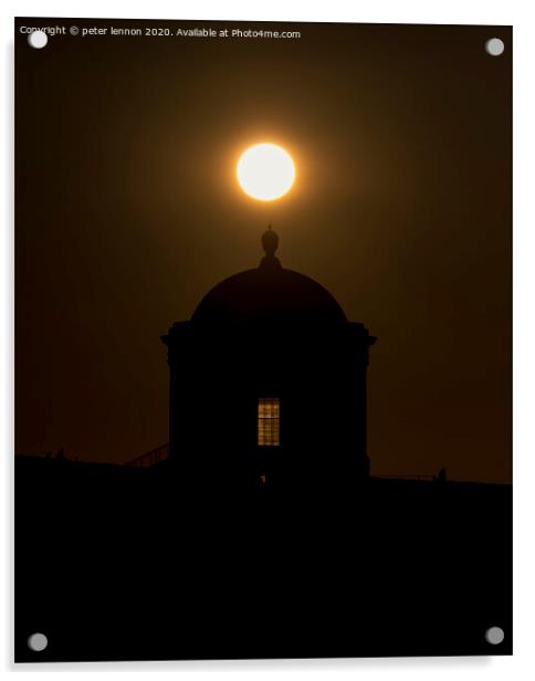 Autumn Equinox at Mussenden Acrylic by Peter Lennon