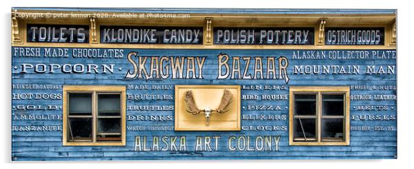 Skagway Bazaar  Acrylic by Peter Lennon