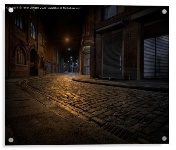 Hill Street, Belfast Acrylic by Peter Lennon