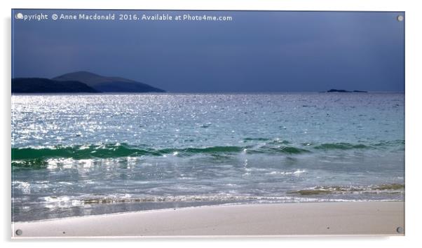 Meal Beach, Burra, Shetland No. 1 Acrylic by Anne Macdonald