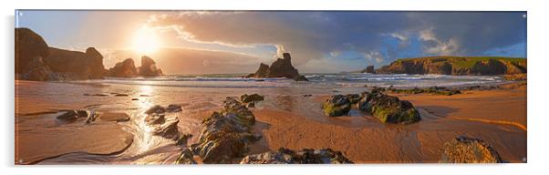 porthcothan beach Acrylic by Silvio Schoisswohl