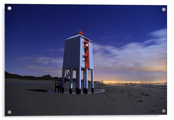 Burnham-on-Sea Lighthouse Acrylic by Simon Cadby