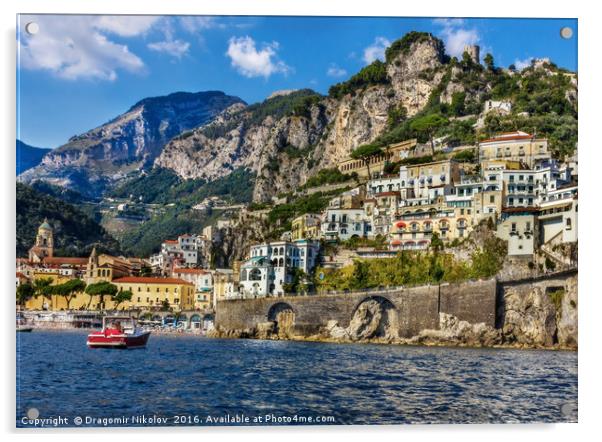 view of beautiful Amalfi Acrylic by Dragomir Nikolov
