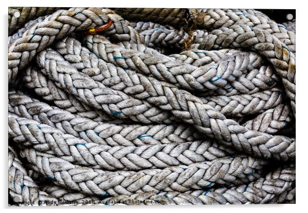 Coiled Rope Acrylic by Andy McGarry
