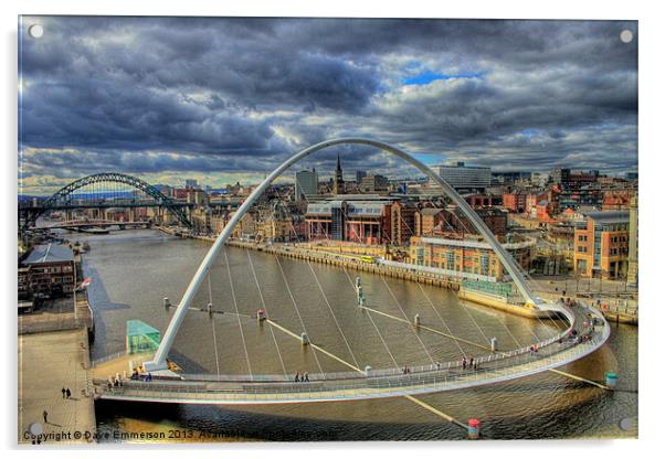 The River Tyne Acrylic by Dave Emmerson