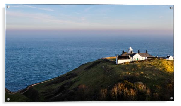 Majestic Views at Anvil Point Lighthouse Acrylic by Daniel Rose