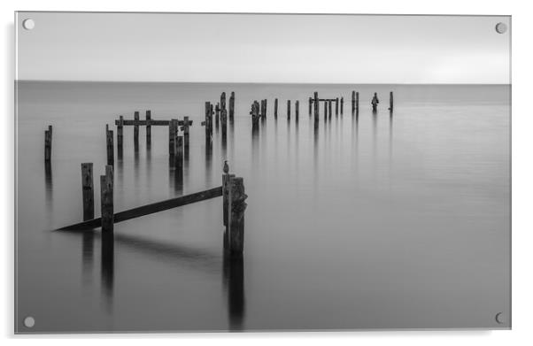 Peaceful Serenity of Swanage Pier Acrylic by Daniel Rose