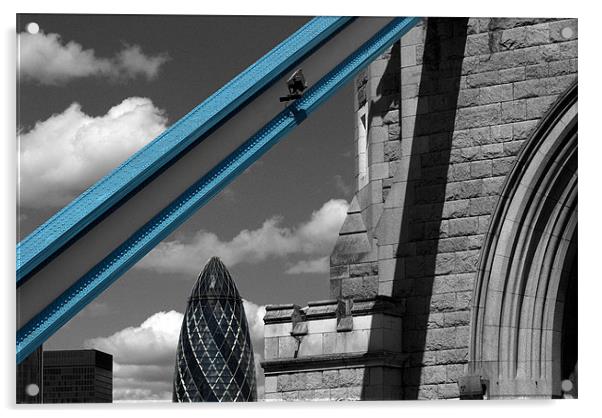 London City Frame Acrylic by Malcolm McHugh