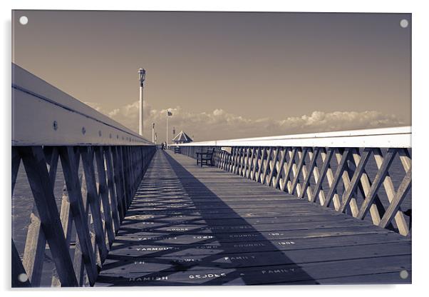 Yarmouth Pier Acrylic by Malcolm McHugh