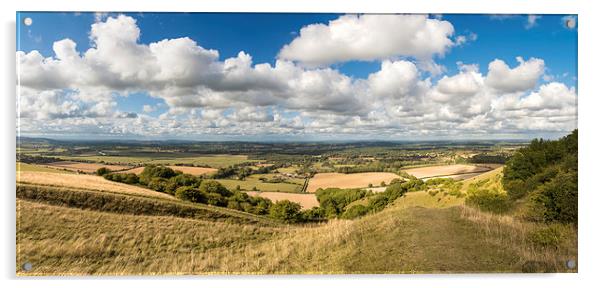 Sussex Weald Sky Acrylic by Malcolm McHugh