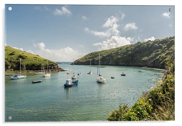 Solva to St Bride's Acrylic by Malcolm McHugh