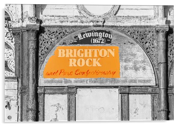 Brighton Rock Acrylic by Malcolm McHugh