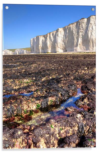 Lunar Landscape at Birling Gap Acrylic by Malcolm McHugh