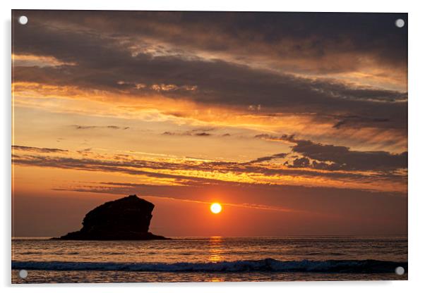 Serenity at Gull Rock Acrylic by Malcolm McHugh