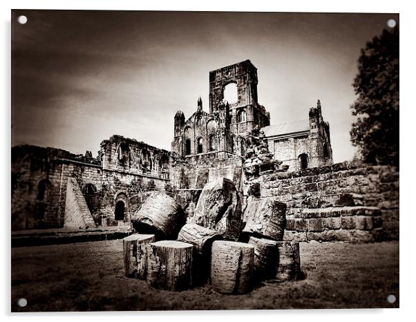 Kirkstall Abbey Acrylic by Lee Goodall