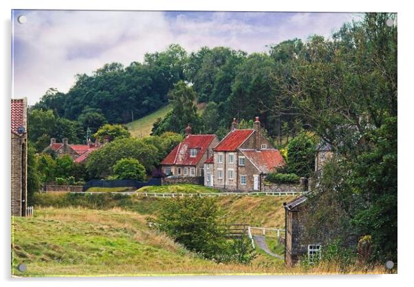 Hutton-le-Hole Village, North Yorkshire Acrylic by Martyn Arnold