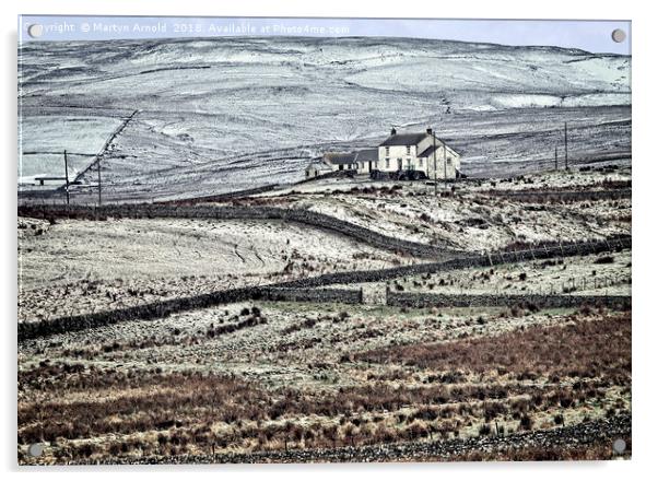 Teesdale in Winter Acrylic by Martyn Arnold