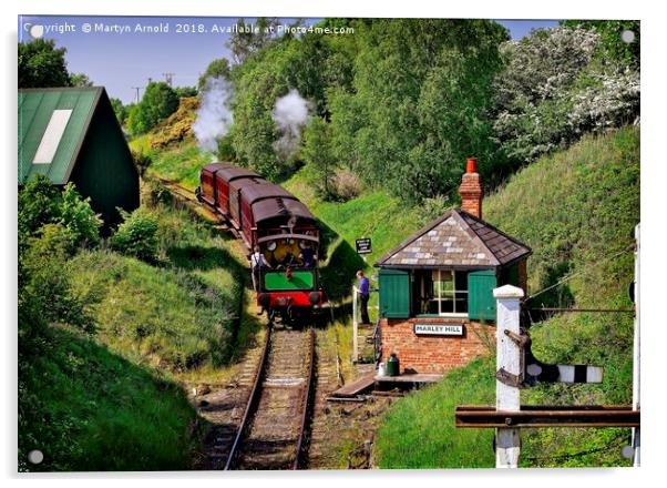 Tanflield Steam Railway Acrylic by Martyn Arnold