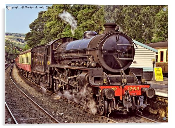 Steam Locomotive on North York Moors Railway Acrylic by Martyn Arnold