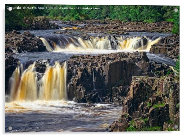 Low Force Waterfall, Teesdale, North Pennines Acrylic by Martyn Arnold