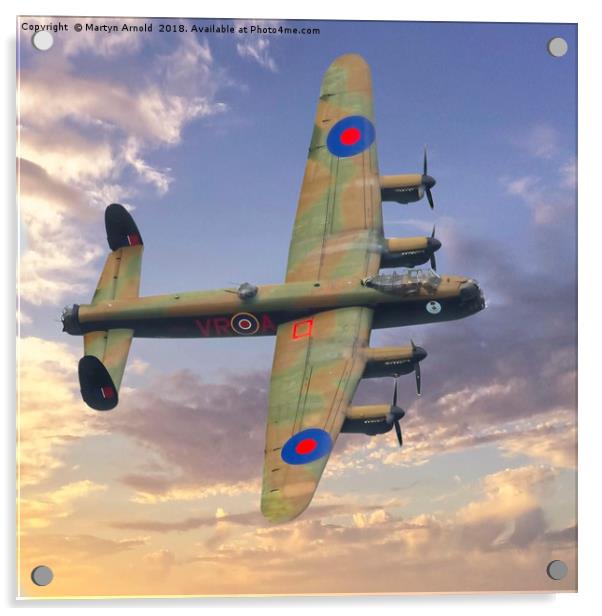 Canadian Lancaster Bomber 'Vera' Acrylic by Martyn Arnold