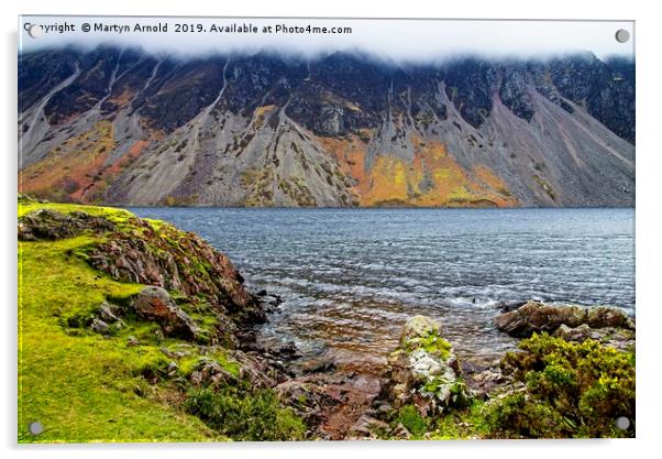 Wast Water Screes, Wasdale, Lake District Acrylic by Martyn Arnold