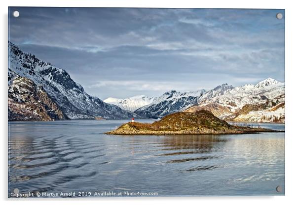 Norwegian Coastal Landscape Acrylic by Martyn Arnold