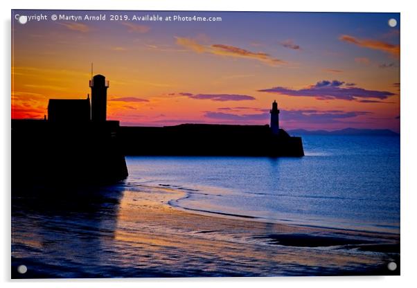 West Coast Sunset - Whitehaven Acrylic by Martyn Arnold