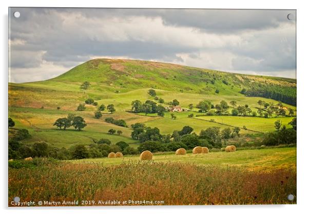 North York Moors Summer Landscape Acrylic by Martyn Arnold