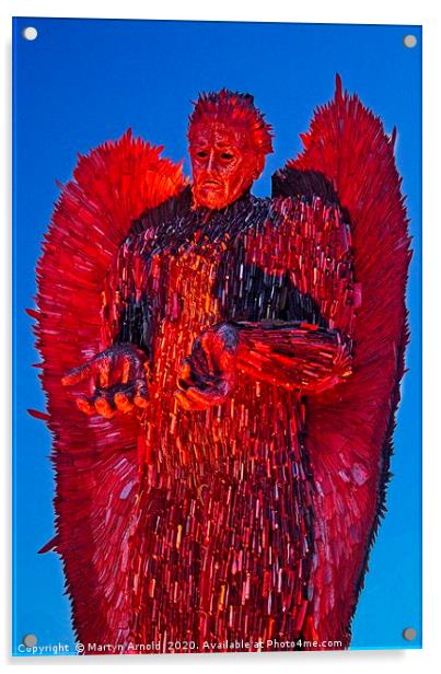 The Knife Angel Acrylic by Martyn Arnold