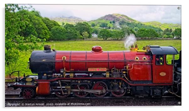 Ravenglass & Eskdale Steam Railway Acrylic by Martyn Arnold