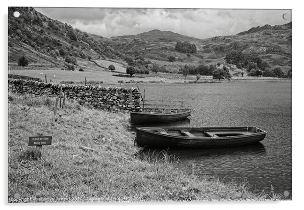 Watendlath Tarn, Lake District Acrylic by Martyn Arnold