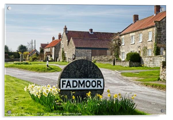 Fadmoor Village, North York Moors, Yorkshire Acrylic by Martyn Arnold