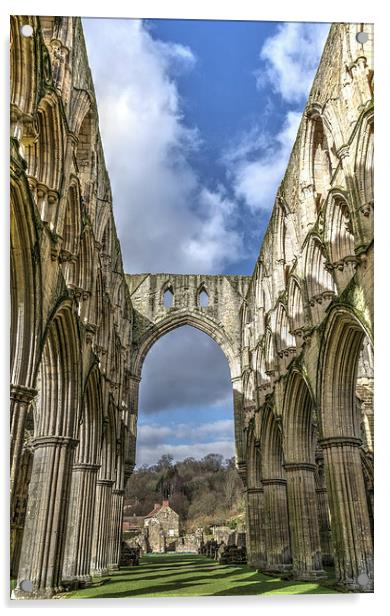 Rievaulx Abbey, North Yorkshire Acrylic by Paula Connelly