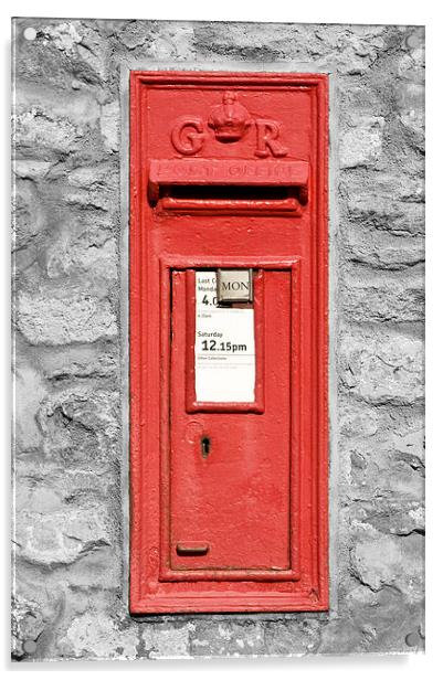 Post Box Acrylic by Paula Connelly