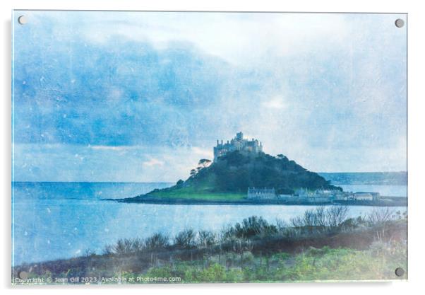 St Michaels Mount in the Blue Hour Acrylic by Jean Gill