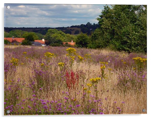 Wild Meadow Acrylic by Antoinette B