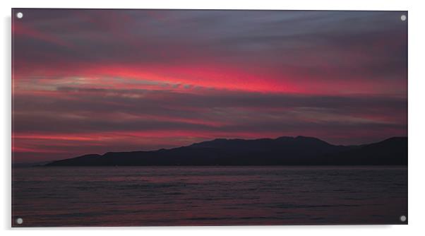 Sunset on the Horizon Acrylic by Tony Fishpool