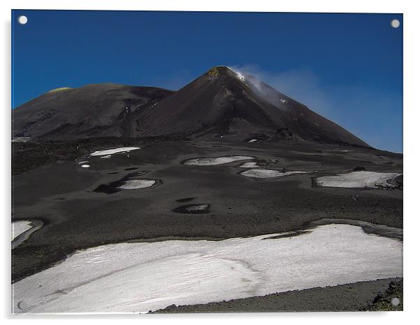 Mount Etna - Sicily Acrylic by colin chalkley