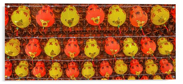 Penang - Chinese Lanterns Acrylic by colin chalkley