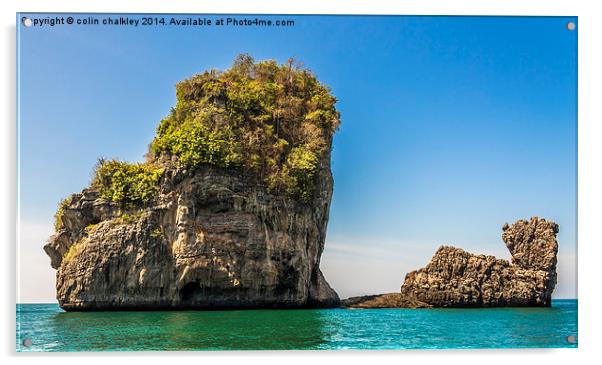 Phang Nga Bay Acrylic by colin chalkley