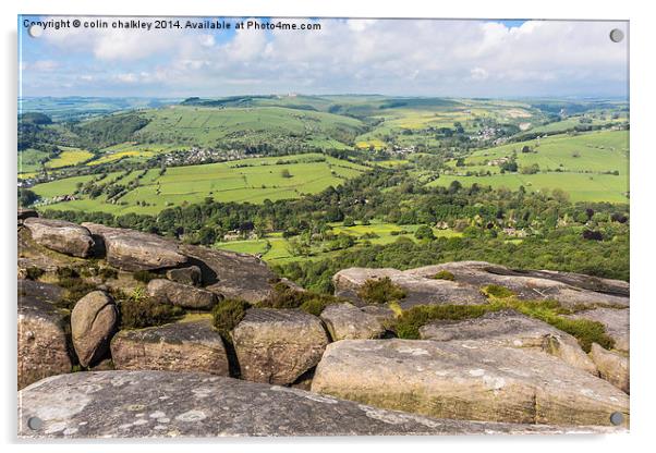Derbyshire Landscape Acrylic by colin chalkley